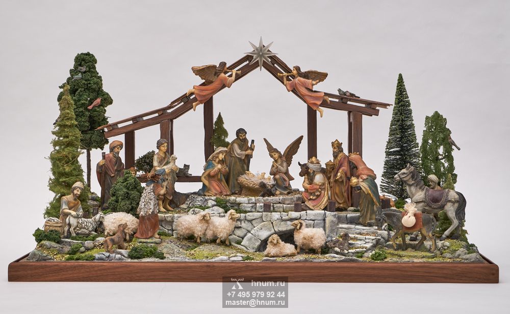 Вертеп Рождества - макет для оформления интерьера храма