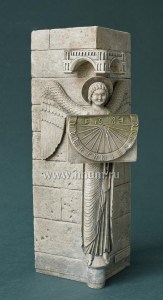 Ангел солнечные часы - скульптура в подарок на Новый Год и Рождество - купить в интернет магазине ХНУМ